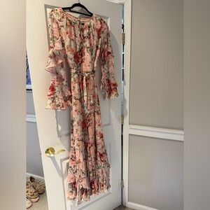 Floral Pink Maxi Dress